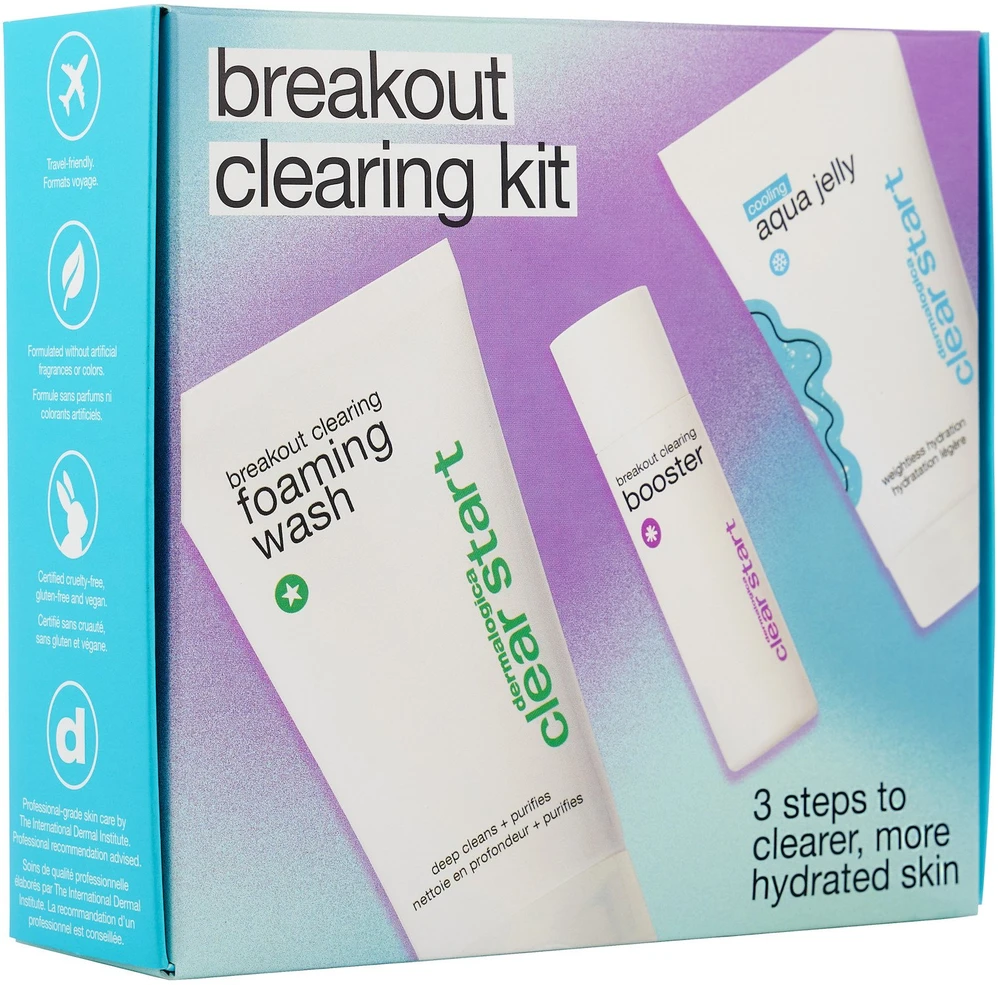 „Dermalogica Clear Start Breakout Clearing Kit“ valymo putos