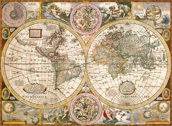 Clementoni dėlionė "Old Map" 3000pcs
