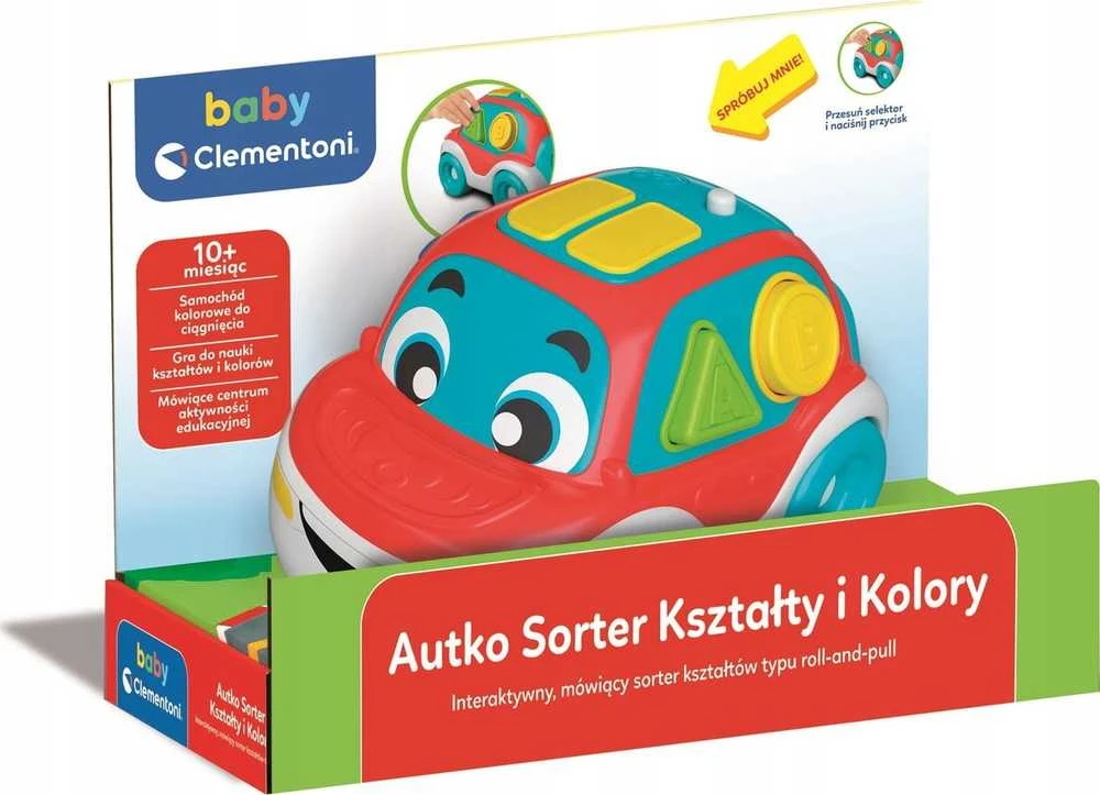 Interaktyvus formų ir spalvų rūšiavimo automobilis Clementoni 50808