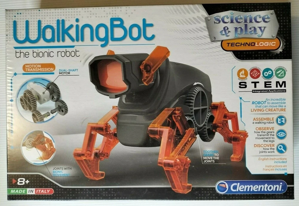 CLEMENTONI vaikščiojantis robotas, 75039BL