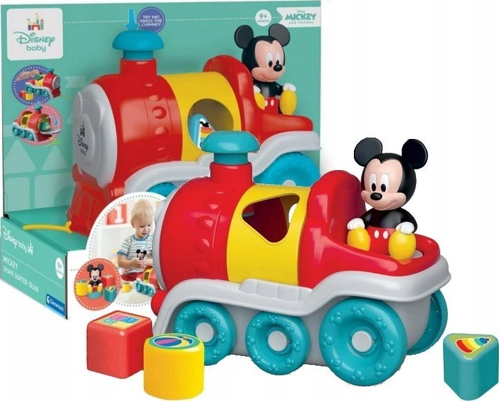 Clementoni Toys CLE BABY DISNEY Mickey rūšiavimo traukinys 17900