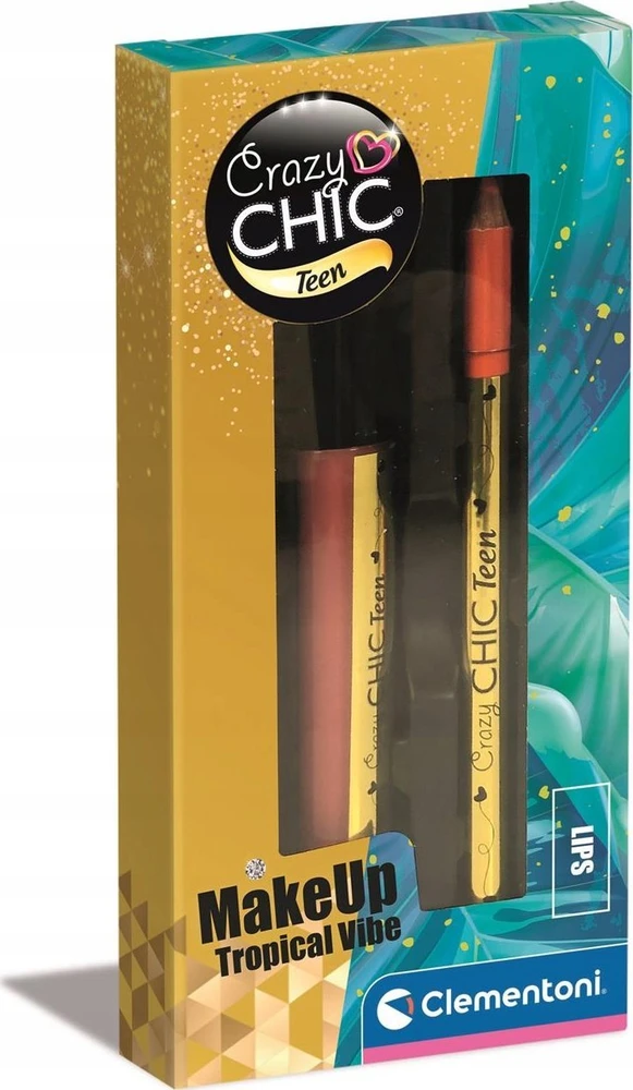 Clementoni Toys CLE Crazy Chic lūpų blizgis ir lūpų pieštukas 18850 50877