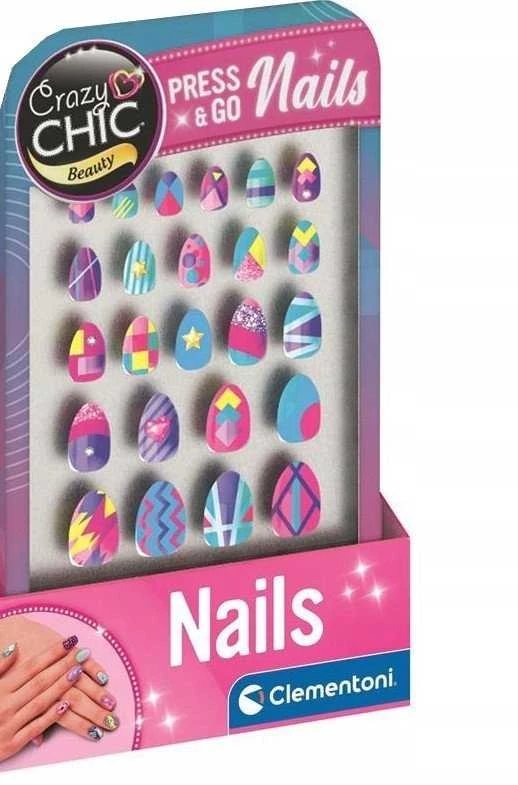 Clementoni - CC Lovely Make-Up - Press Go Nails - Glamour (I-18157)