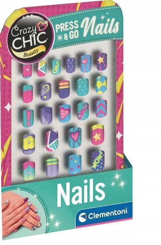 Clementoni CRAZY CHIC SPALVINGI LIPAČIŲ LAPŲ NAGŲ PATARIMAI VAIKAMS VIRNE 6 METŲ