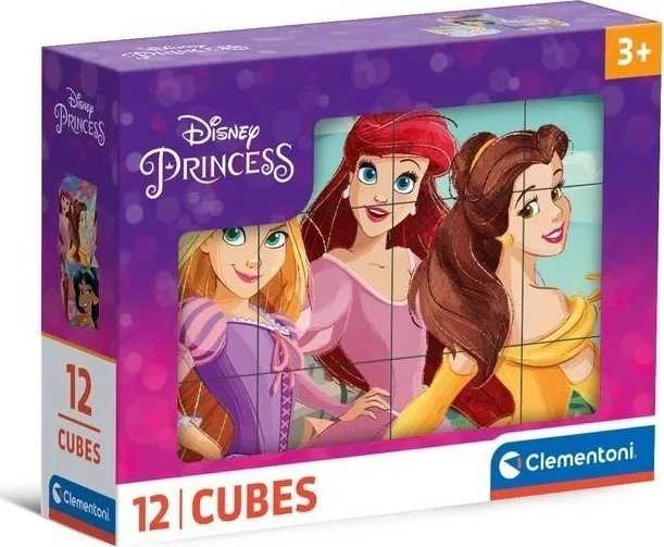 Clementoni CLE Cubi blokeliai 12 Disney Princess 41197