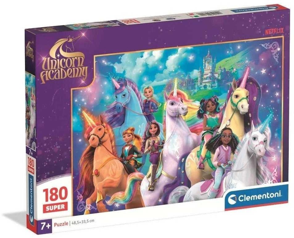 Dėlionė Clementoni CLE puzzle 180 Super Unicorn Academy 29802