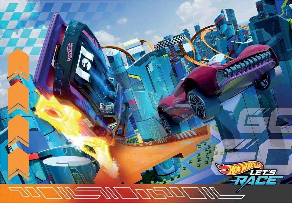 Clementoni Dėlionė 2x60 vnt. - HotWheels