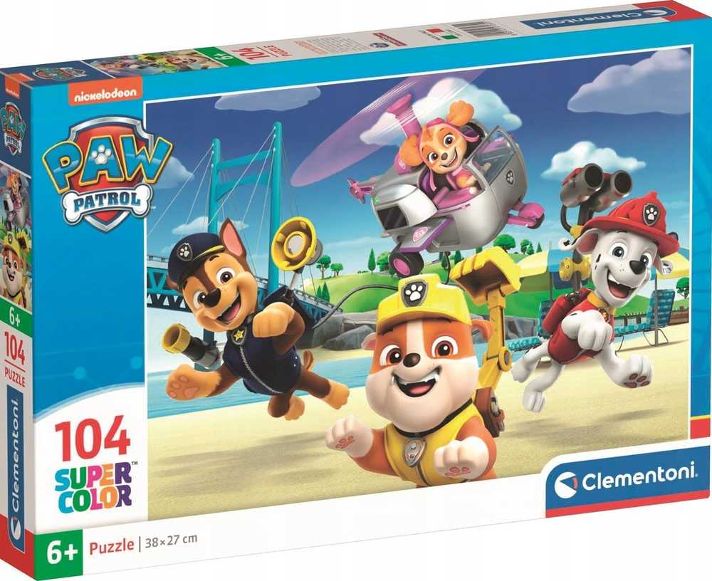 Clementoni Dėlionė 104 vnt. - Šunyčiai patruliai (PAW Patrol)