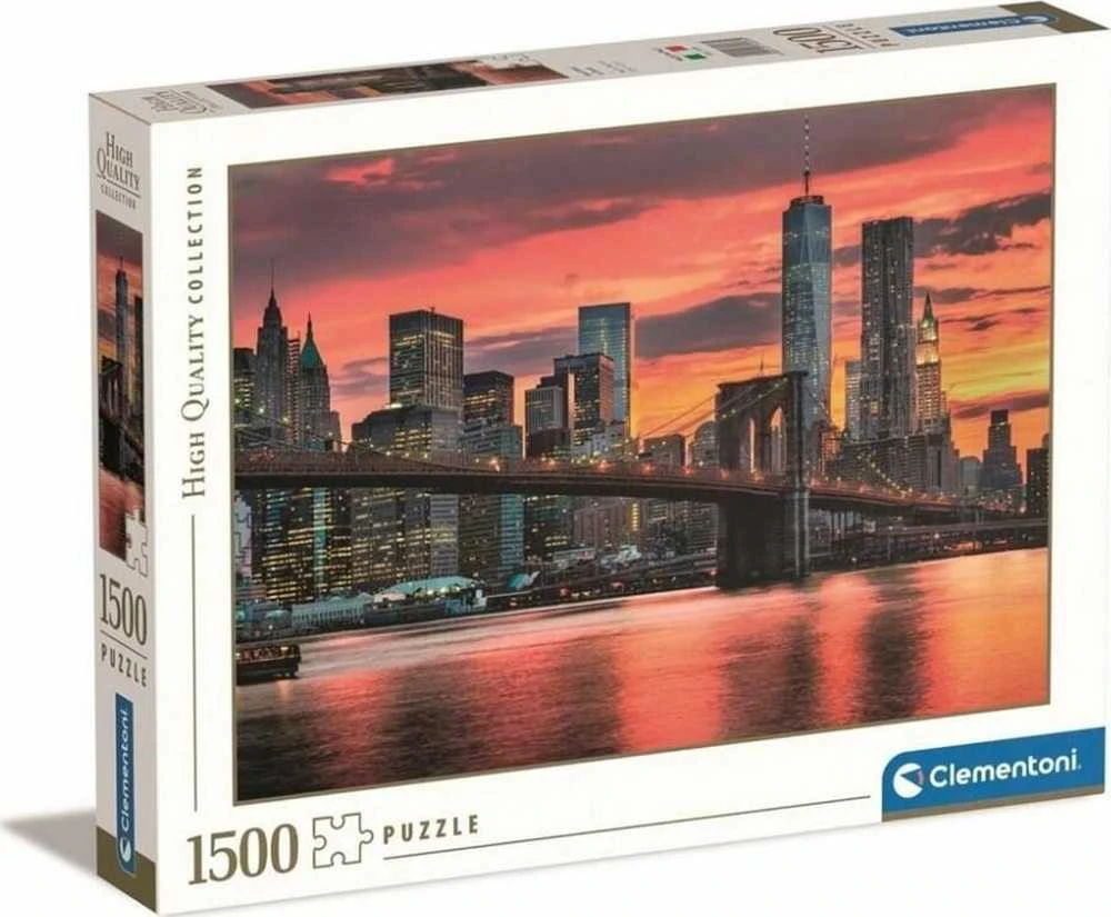 Clementoni Dėlionė 1500 vnt. - Miestas saulei besileidžiant