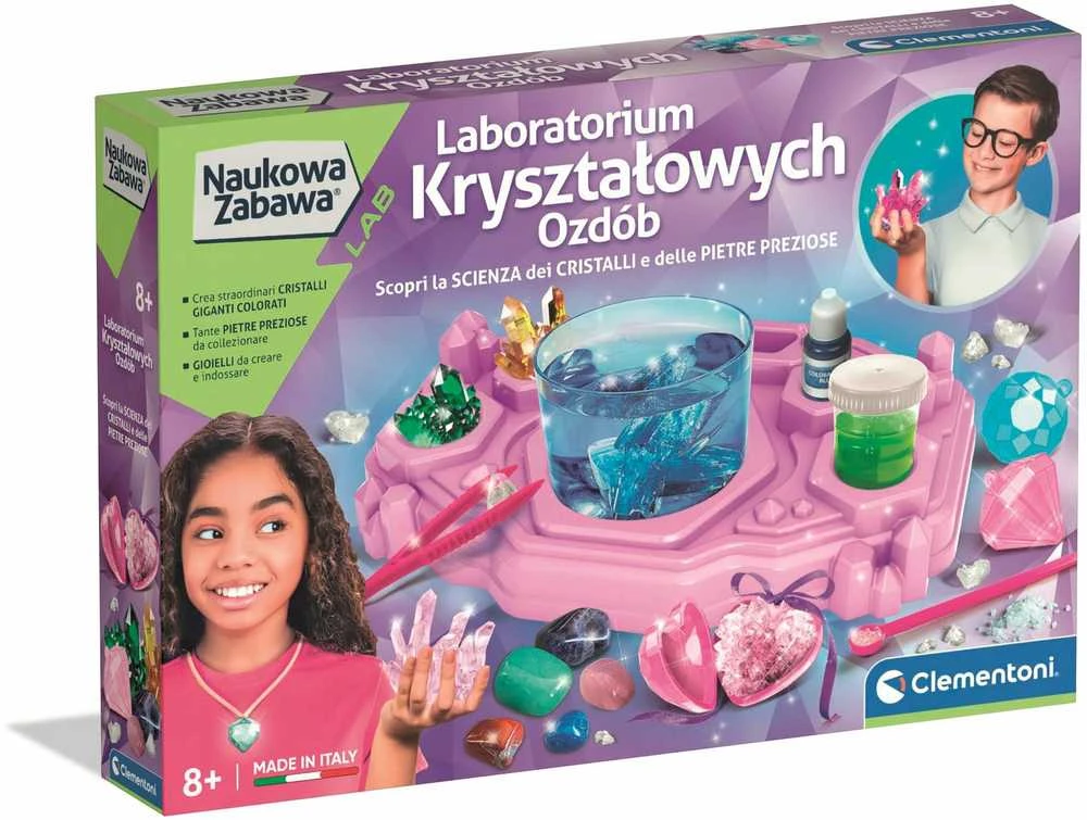 Eksperimentų rinkinys Clementoni Kristalų laboratorija