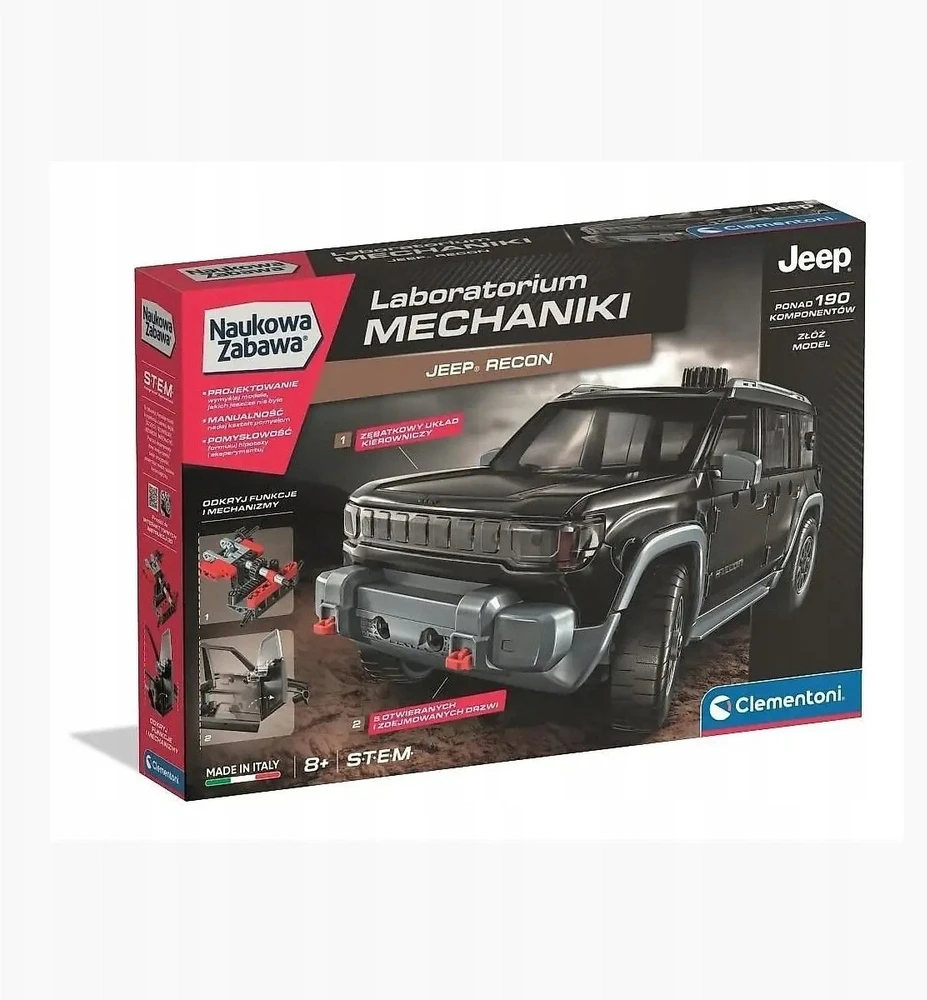 Clementoni Žaislai CLE mokslo ir mechanikos laboratorija „Jeep Recon 50473“
