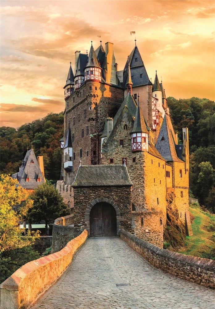 Clementoni dėlionė 1000 kompaktiškų GoldenHourAttzCastle 37109