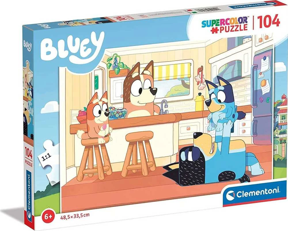 Clementoni Dėlionė 104 vnt. - Bluey