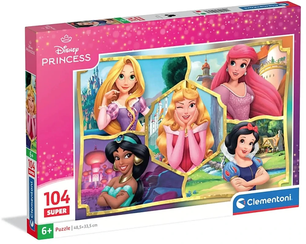Clementoni Dėlionė 104 vnt. - Princesės