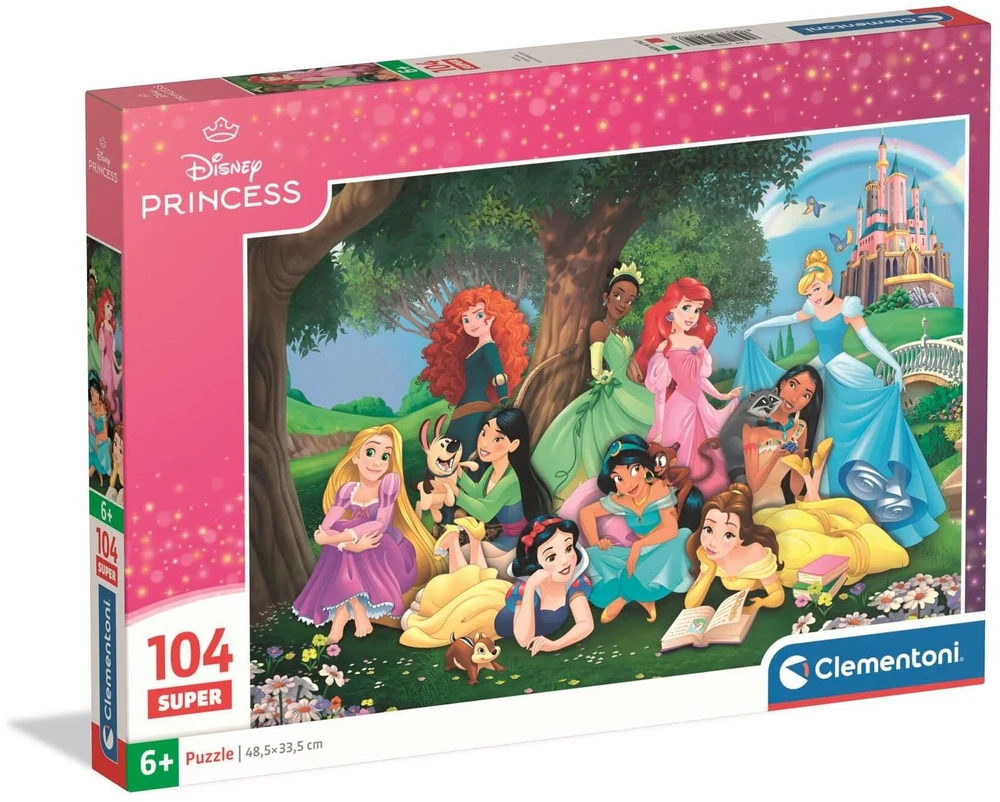 Clementoni Dėlionė 104 vnt. - Princesės