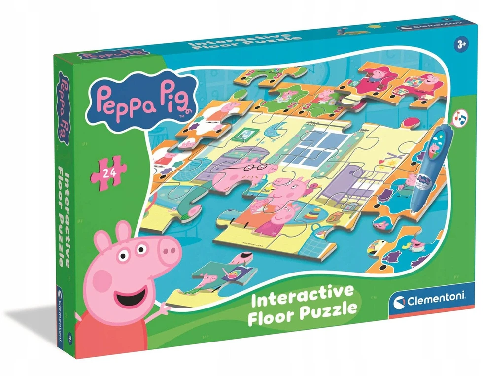 Dėlionė Clementoni Žaislai CLE winka Peppa interakt.puzzle dywan 16688