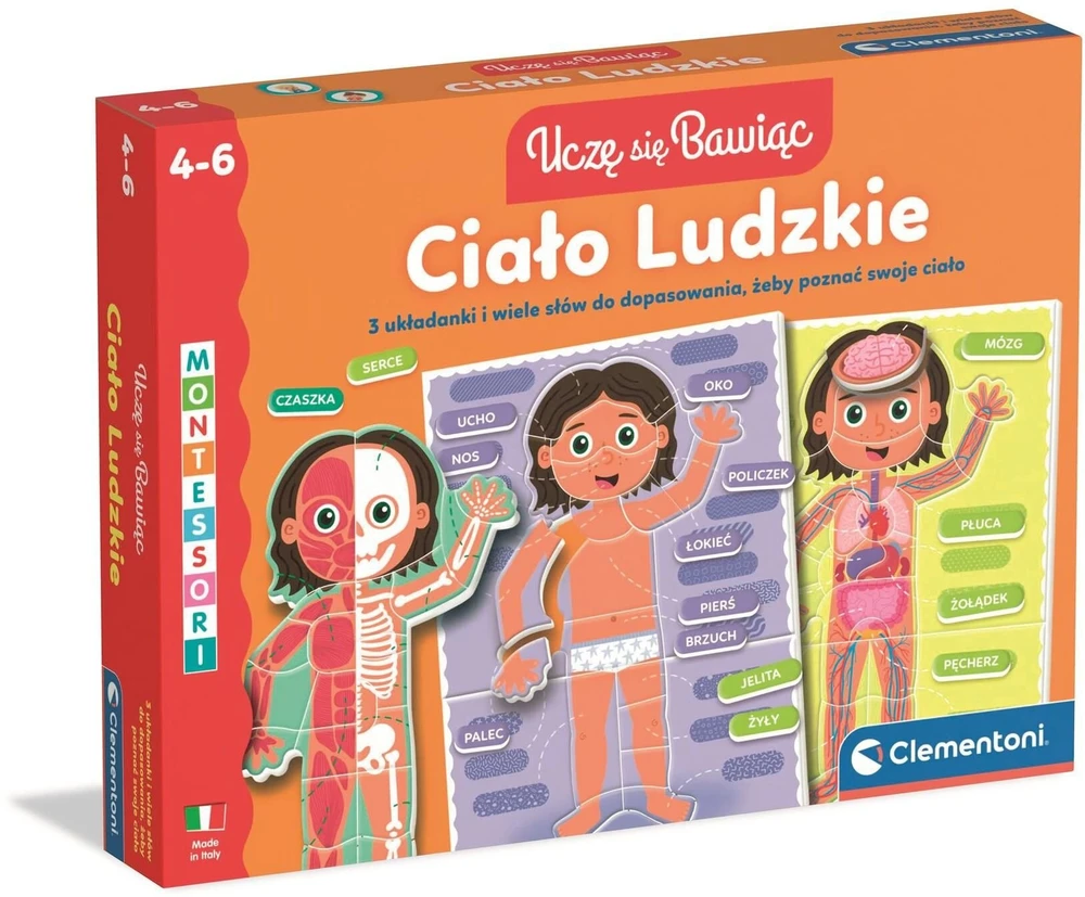 Clementoni Žaislai CLE Uczę się bawišc! Ciało ludzkie 50432