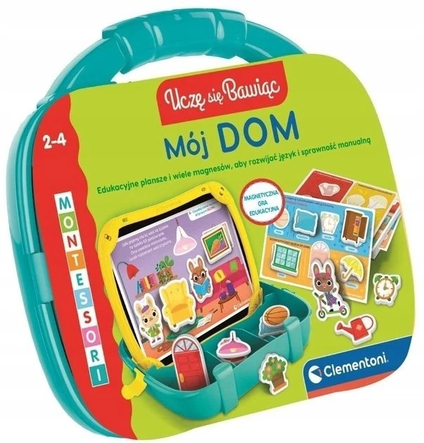Clementoni Žaislai CLE Aš mokausi žaisti! Edukacinis lagaminas. Mano namai 50418