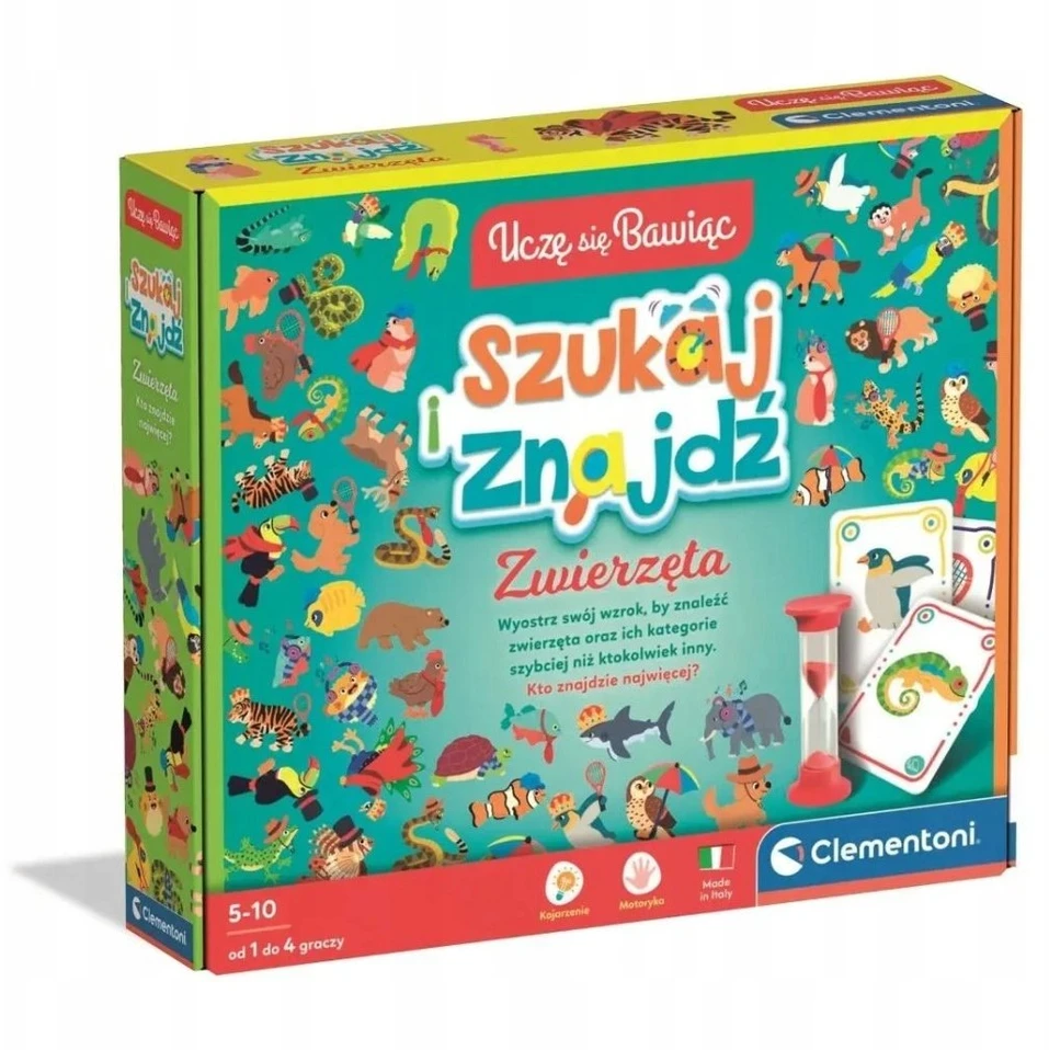 Clementoni Žaislai CLE Uczę się bawišc!Popatrz i zna. zwierzęta 50291