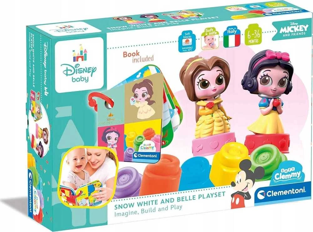 Clementoni kaladėlės Soft Clemmy su Knygute "Disney Princess"