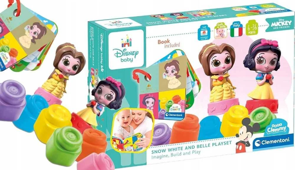 Clementoni kaladėlės Soft Clemmy su Knygute "Disney Princess"