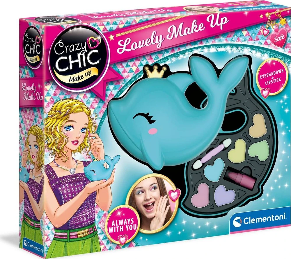 CLEMENTONI CRAZY CHIC kosmetikos rinkinys Dolphin (FI), 18630