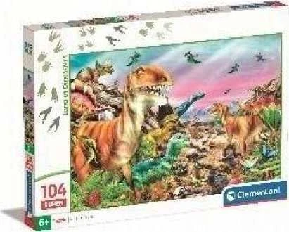 Clementoni Dėlionė 104 vnt. - Dinozaurų žemė