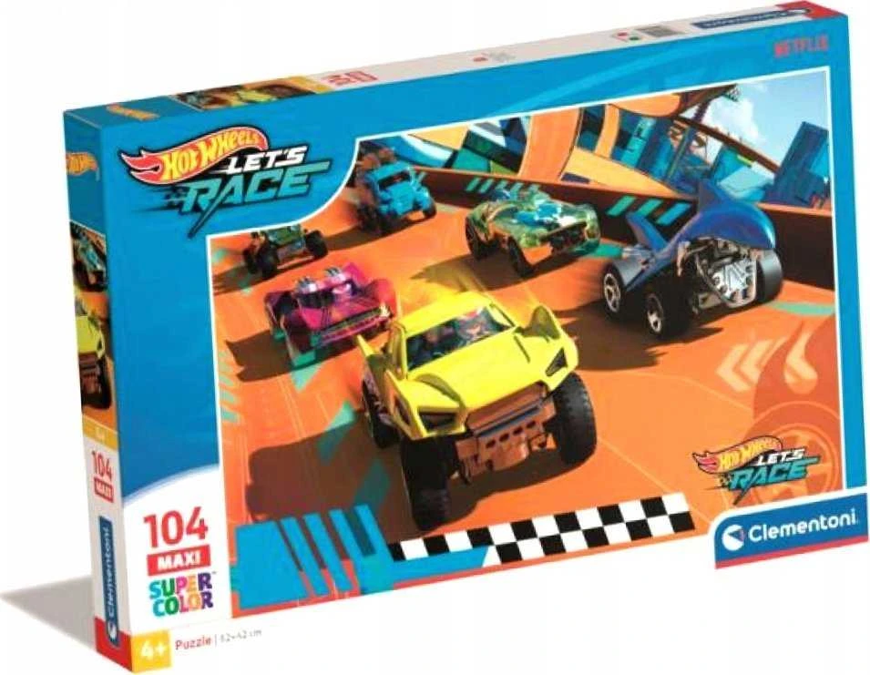 Clementoni Dėlionė 104 vnt. - Hot Wheels