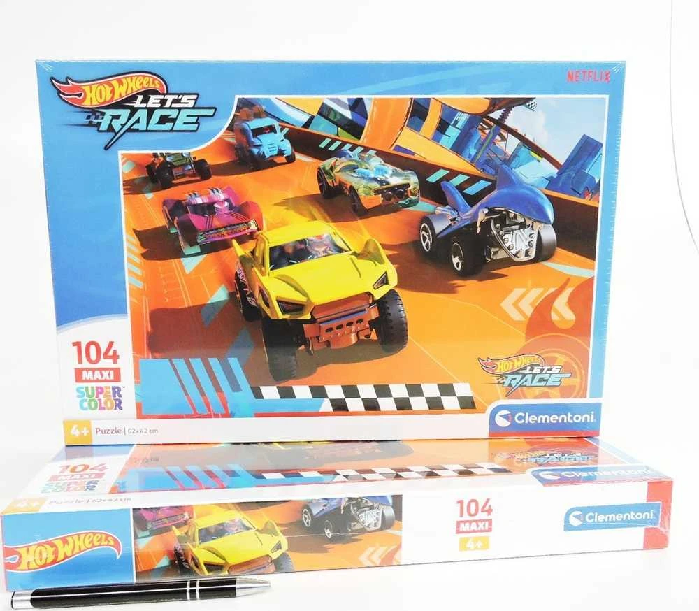 Clementoni Dėlionė 104 vnt. - Hot Wheels
