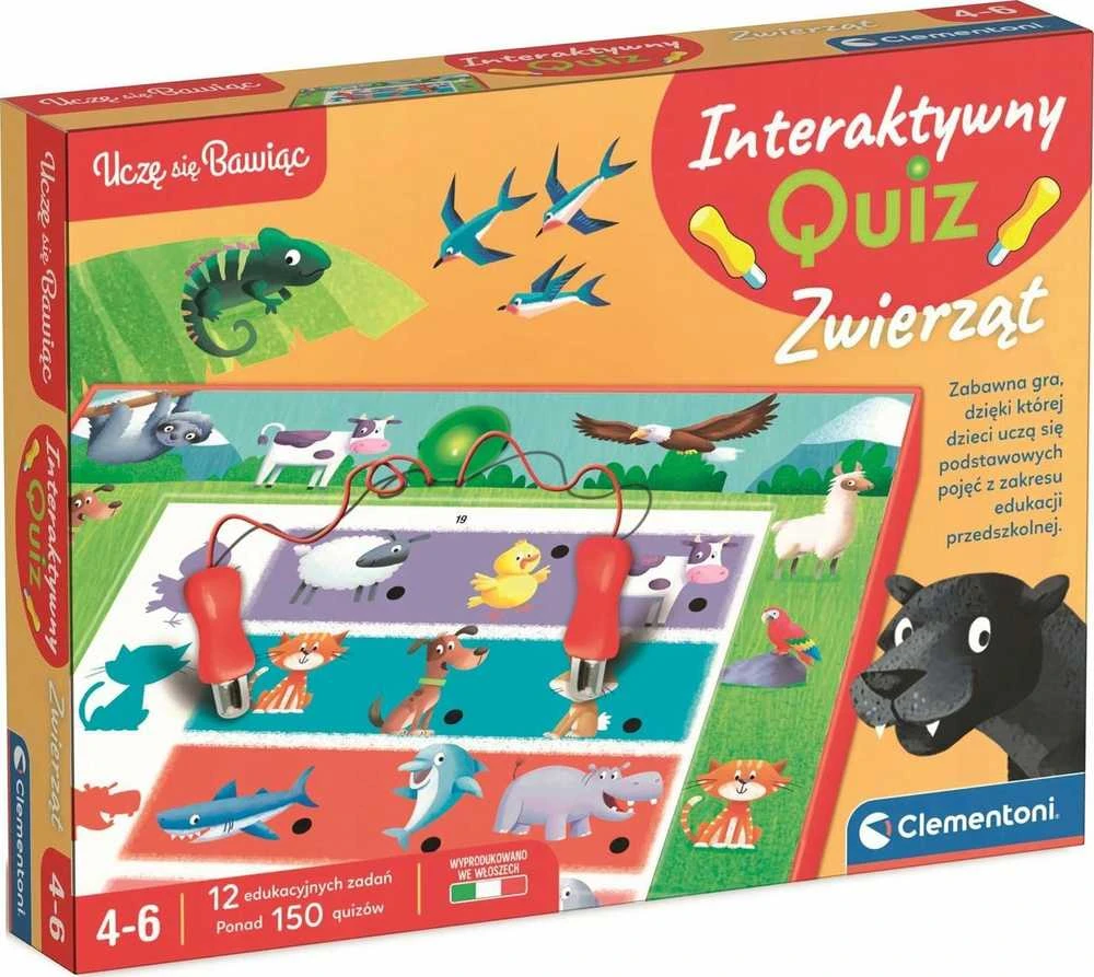Clementoni Toys CLE Mokausi žaisdamas! Interakt.viktorina Gyvūnai 50942