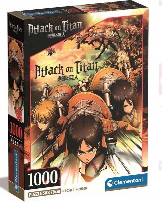 Clementoni Dėlionė 1000 vnt. - Anime AttackOnTitans