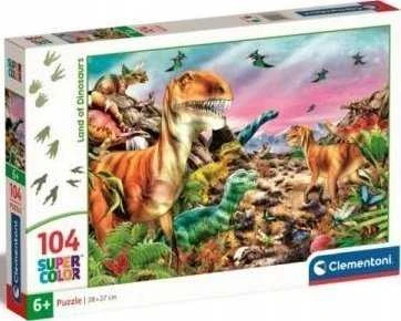 Clementoni Dėlionė 104 vnt. - Dinozaurų žemė