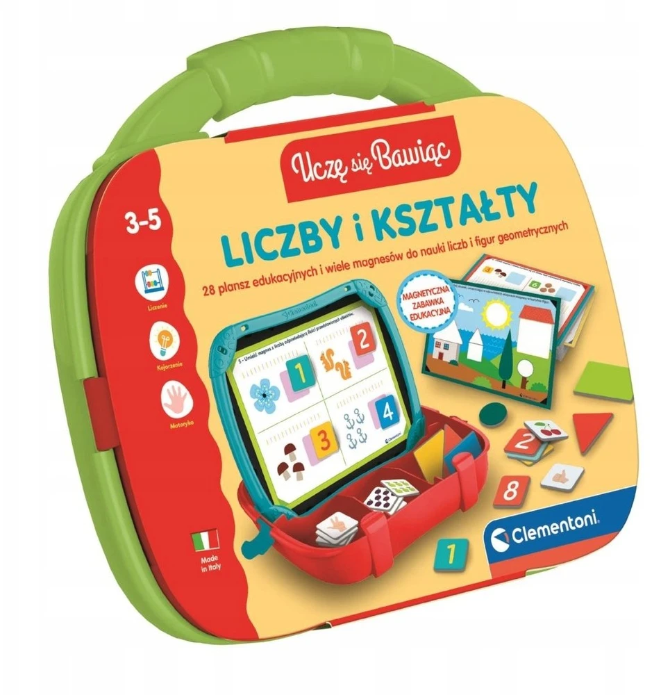 Clementoni Toys CLE Aš mokausi žaisdamas! Skaičių ir formų lagaminas. 50417