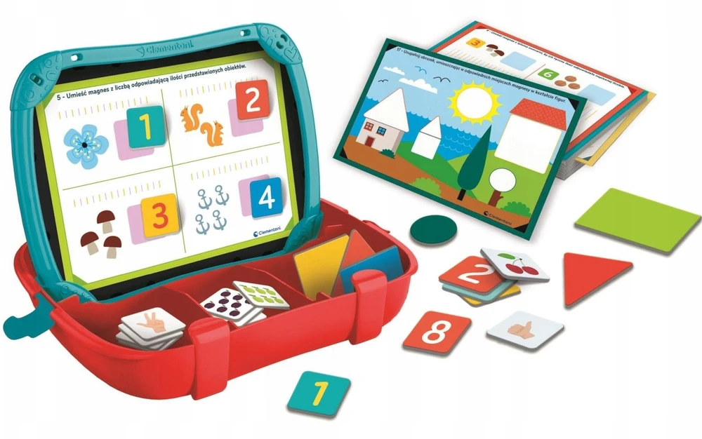 Clementoni Toys CLE Aš mokausi žaisdamas! Skaičių ir formų lagaminas. 50417