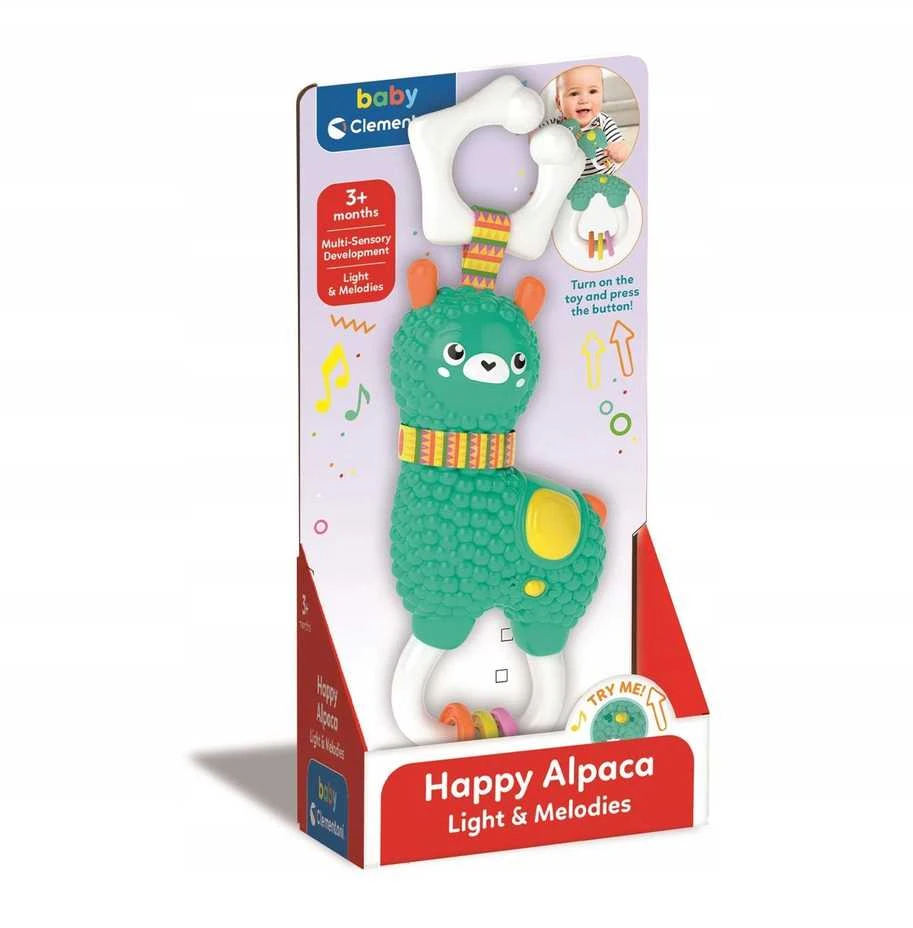 Clementoni Toys CLE BABY linksmas barškutis Alpaca 17573