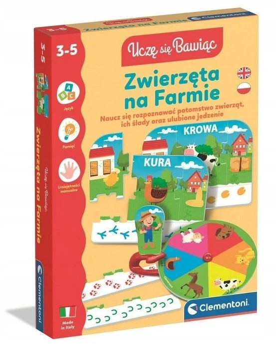 Clementoni Žaislai CLE Aš mokausi žaisdamas! Ūkio gyvūnai 50433