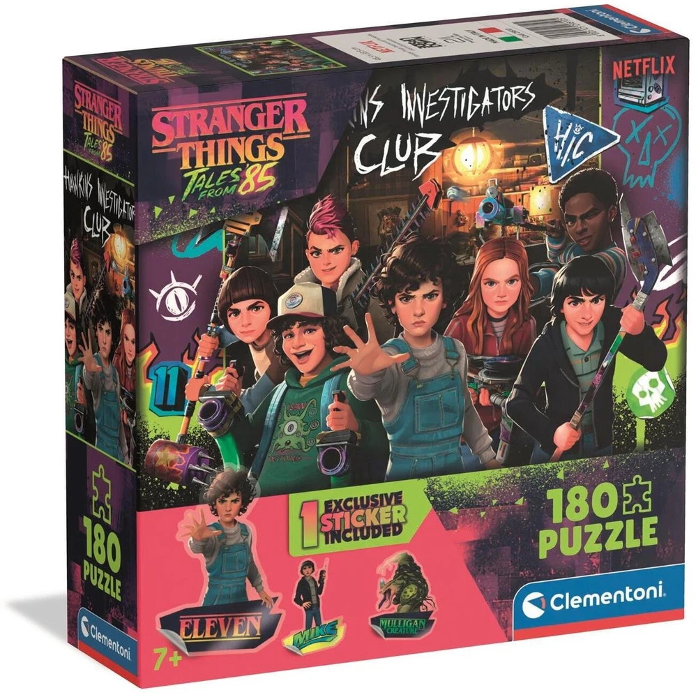 Clementoni CLE dėlionė 180 kvadratinių dėžučių Stranger Things 29810