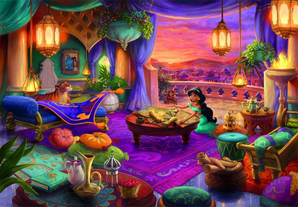 Clementoni dėlionė 500 knygelių Disney Princess Jasmine 35159