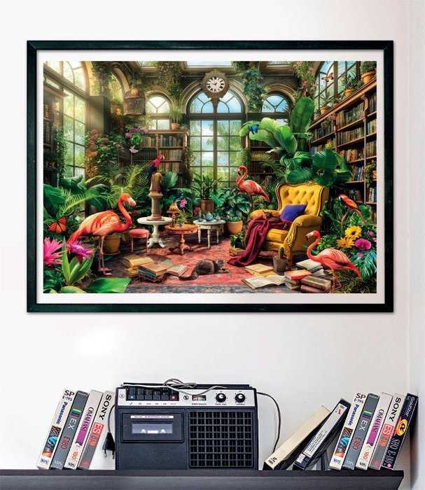 Clementoni Dėlionė 1000  vnt. - Biblioteka