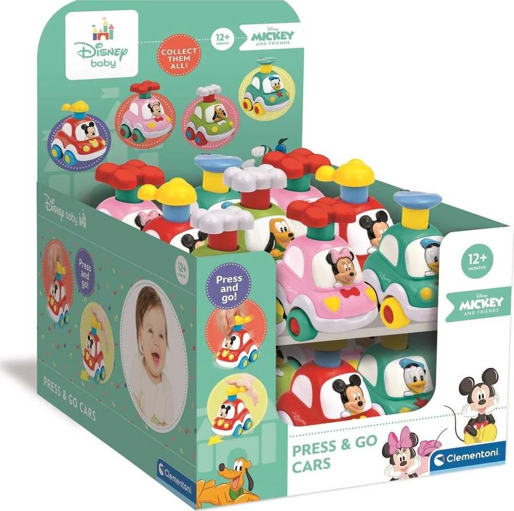 Clementoni Disney Press and Go automobilis!