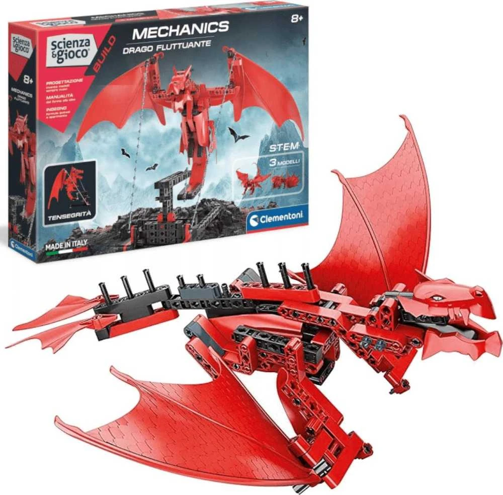 Konstruktorius drakonas Clementoni Mechanics Drago Fluttuante