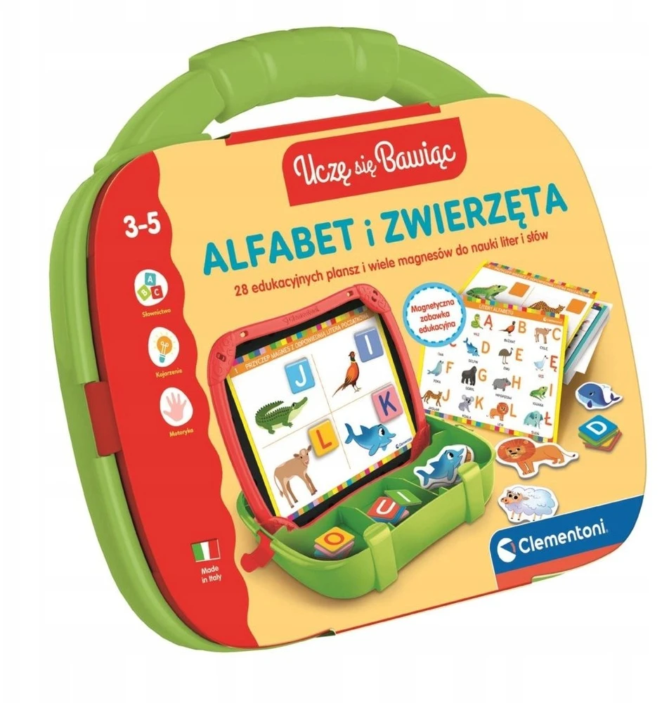 Clementoni Žaislai CLE Uczę się bawišć!Edu waliz.Alfabet i zwie.50419