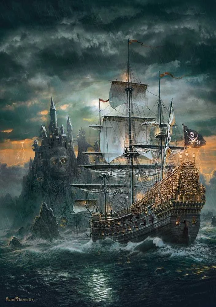 Clementoni Dėlionė 1500 vnt. - Piratų laivas