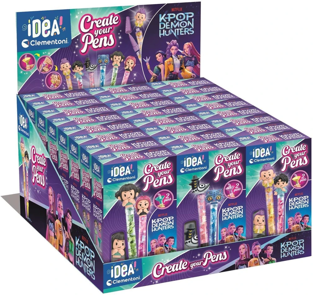 Idea Art rinkinys Mini rašiklių fabrikas K-pop demonų medžiotojos Clementoni 18481