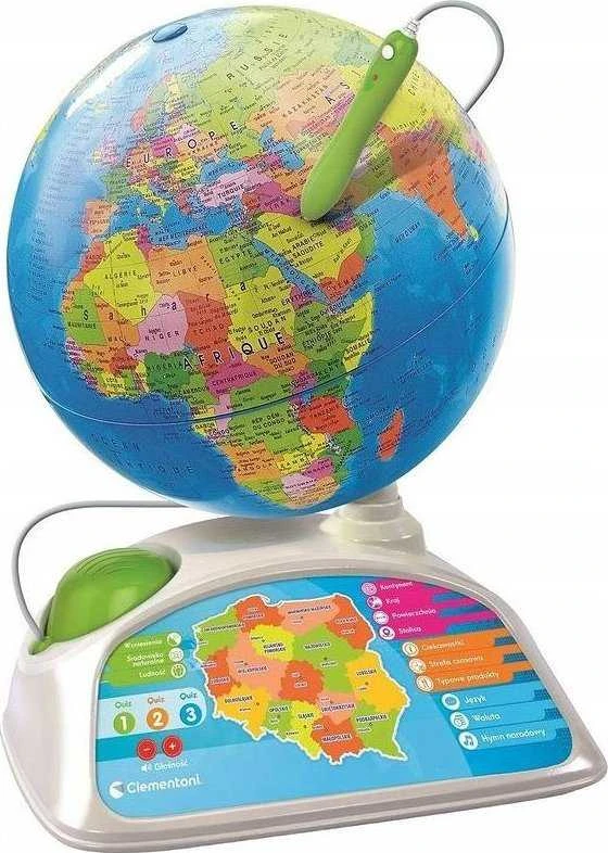 Exploreglobe CLEMENTONI 50847 CLM interaktyvus gaublys, lenkų k.