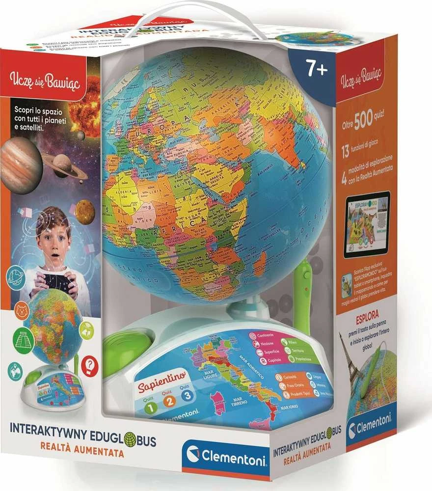 Exploreglobe CLEMENTONI 50847 CLM interaktyvus gaublys, lenkų k.
