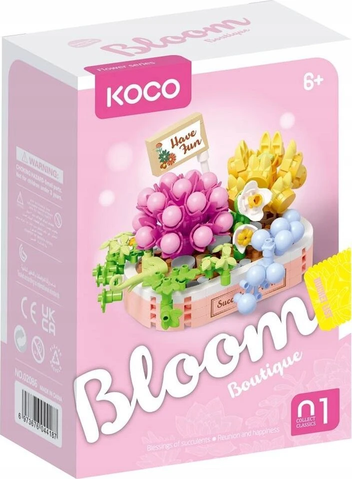 Clementoni Immaster KOCO blokeliai sukulentai rožių vazonas 249vnt 02086 44187