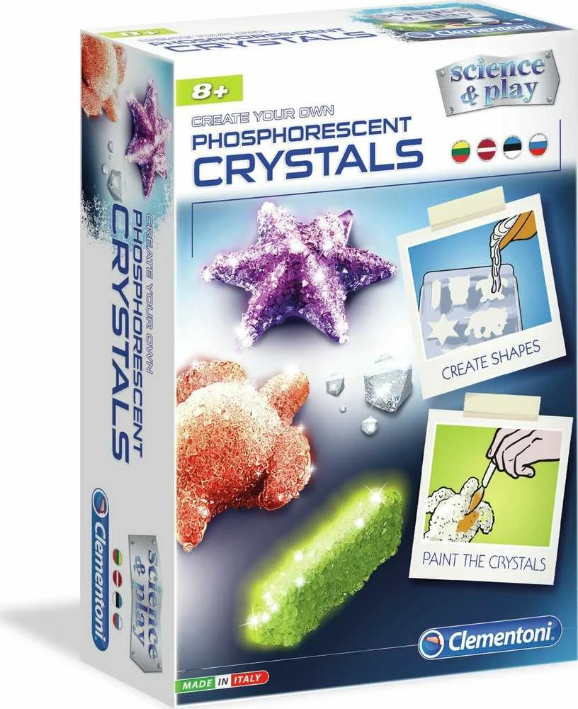 CLEMENTONI rinkinys Mini Fluo Kristalai, 50575