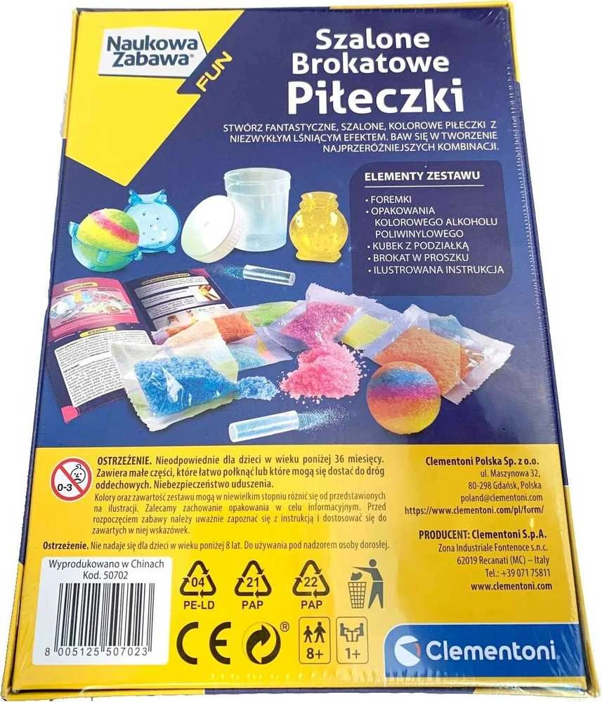 Mokslinė laboratorija Clementoni 50702: žėrintys kamuoliukai vaikams