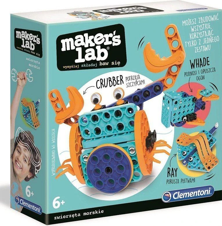 Clementoni Kūrybinis rinkinys „Makers Lab Sea Animals“.